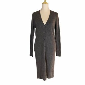 Ralph Lauren Gray black label 100% Cashmere Sweater Dress or Cardigan Size L